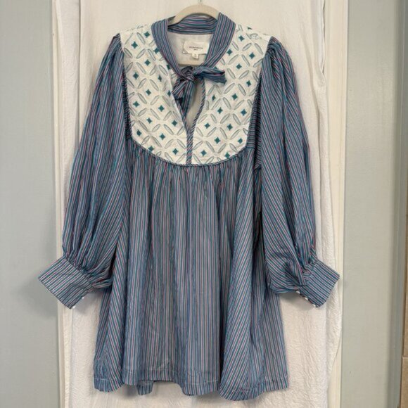 Tuckernuck Pomander Place Juliette Dress XL Embroidered Preppy Coastal Classic - Picture 2 of 16